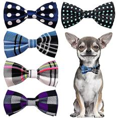 PET SHOW Coleira para cães pequenos para animais de estimação, acessório de gravata-borboleta, filhotes, gatos, colar, pingentes, acessórios, gravatas borboleta para aniversário, festas de casamento