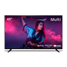 Smart TV 43 Polegadas Full HD DLED Android TV TL046M Multilaser