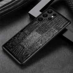 Capa de telefone retro de couro para samsung galaxy s23 s24 ultra s24 plus s24plus s24ultra capa traseira, preto, para galaxy s24