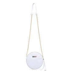 Bolsa Feminina Transversal Redonda Elegância e Versatilidade 0300 (Branco)