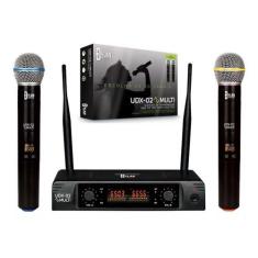 Microfone Sem Fio Duplo UHF - Dylan UDX-02 Multi