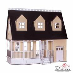 Casa De Bonecas Decorativa Grande Mod Victória Crem - Darama