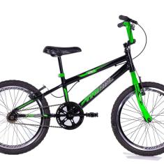 Bicicleta Infantil Aro 20 Bmx Carbon Steel Quadro Mtb Preto/Verde