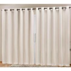 Cortina Blackout em Tecido Prime 3,00 m x 2,70 m - Bege - Bella Vita