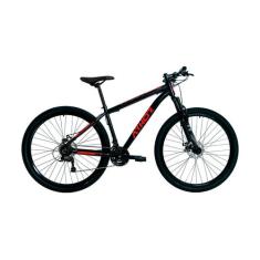 Bicicleta aro 29 athor titan alum 21v (atr) pto fosco/vermelha, VERMEL