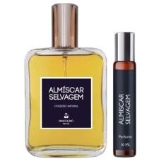 Kit Perfume Almíscar Selvagem 100ml + Spray Portátil 10ml - Essência d