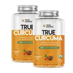 Kit 2X: Cúrcuma 500mg True Source 60 Cápsulas