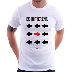 Camiseta Be Different - Foca na Moda, Branco, GGG