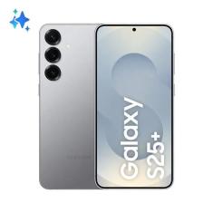Imagem de Smartphone Samsung Galaxy S25 Plus 512GB 5G - Prata, Galaxy AI, Câmera Tripla 50MP + Selfie 12MP, RAM 12GB, Tela 6.7"