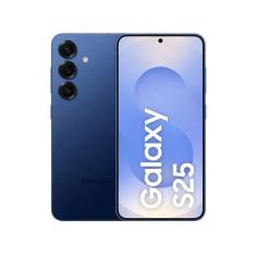 Imagem de Smartphone Samsung Galaxy S25 256GB 5G - Azul Marinho, Galaxy AI, Câmera Tripla 50MP + Selfie 12MP, RAM 12GB, Tela 6.2"
