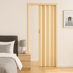 Porta Sanfonada Pvc 0,60x2,10 Multilit bege - Plasflex