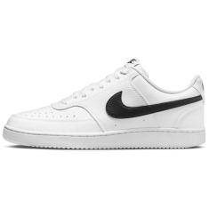 Nike Tênis masculino Court Vision Low Next Nature, Branco/Preto/Branco, 44