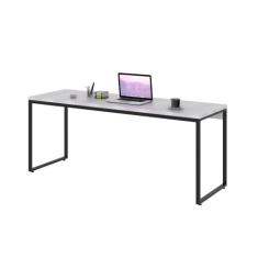 Escrivaninha Studio Branca e Preta 180 cm - Mobly