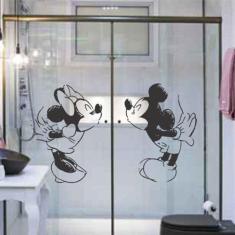 Adesivo De Parede Desenho Minnie E Mickey Se Beijando
