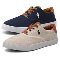 Kit 2 Pares Tênis Casual Polo Up Tradicional Classico Oferta