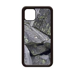 Capa Dark Stone Pieces Papel de parede Crackles Musgo para iPhone 11 Pro Max para Apple Mobile Case
