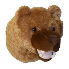Adore 12 &quot;Kodiak O urso pardo marrom pelúcia pelúcia animal de pelúcia Walltoy Wall Mount