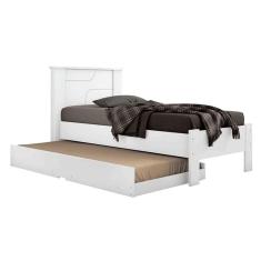Cama Multifuncional Juvenil Pérola c/ Auxiliar Branco - Conquista
