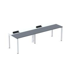 Mesa Plataforma para Coworking para 2 Pessoas 160x792 Psc160 Grafito/Branco