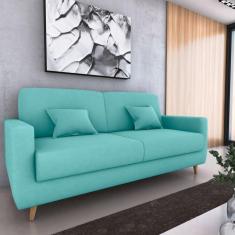 Sofá Cama Emilia Veludo Verde Menta E437 - Matrix