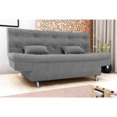 Sofá Cama Salomé Boucle Cinza F497 - Matrix