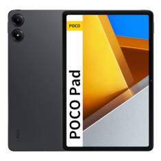 Xiaomi Poco Pad Tablet de 12,1 polegadas, 8 GB de RAM + 256 GB de ROM, tablet Android WiFi, resolução de 2560 x 1600, tela de 120 Hz, bateria de 10000 mAh, carregamento rápido de 33 W(Cinza)