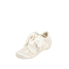 JW PEI Tênis feminino Rosie Bow Tie Low Top, Branco, 36