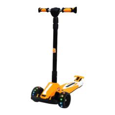 Patinete Racing Radical Infantil Dobrável 3 Rodas Com Luz Led DM Toys 