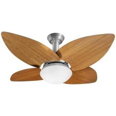 Ventilador de Teto Jet Aspen Venti-delta 4Pás Freijó, 110V, Prata