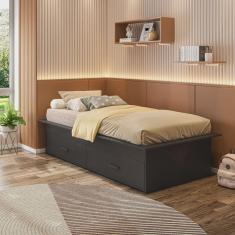 Cama Box Juvenil Solteiro com 2 Gavetas Deva Yescasa
