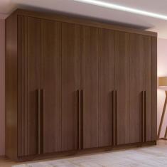 Guarda-Roupa Casal MDF 8 Portas Ripado Império - D Doro