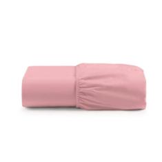 Lençol Cama Queen Elástico Microfibra Super Macio Rosa Claro