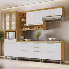 Cozinha 5 Peças Armário Geladeira Burguesa Premium 100% Mdf - Nesher M