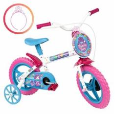 Bicicleta Bike Infantil Aro 12 c/ Tiara de Princesa E Freio