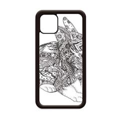 Capa Paint Rabbits Friend Company para iPhone 12 Pro Max para Apple Mini Mobile Case Shell