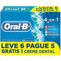 Oral-B Pasta de Dente 4 em 1 Anticáries, 6 Unidades 70g