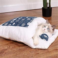 Cama de cachorro gato túnel cama casa fofa aconchegante tapete de gato camas quentes duráveis cesta portátil para animais de estimação canil almofada para cães suprimentos para gatos multicolorido