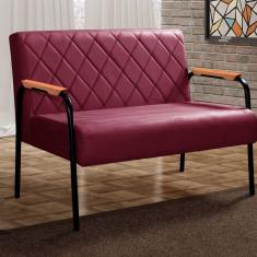 Namoradeira Cadeira Decorativa Sala, Recepção, Escritório Ludmilla Bordô