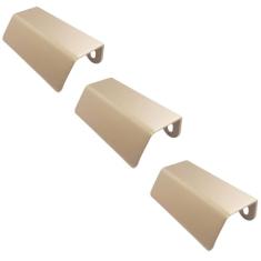Kit 3 Puxadores PV22 80 Alça de Sobrepor Dourado Para Móvel Armários e Gavetas