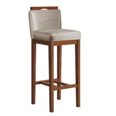 Conjunto 2 Banquetas Baixa em Madeira Maciça Libéria CCS Interiores