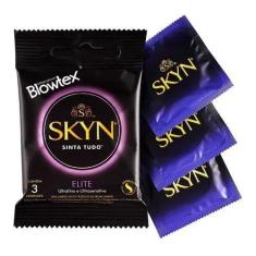 Preservativo Lubrificado Elite Blowtex Skyn Pacote 3 Unidade