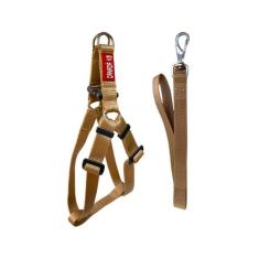 Coleira Peitoral com Guia para Cachorro com Regulagem Traseira - Canad