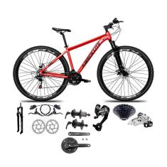 Bicicleta Aro 29 Absolute Nero 5 27v Shimano Altus K7 Pedivela Mt101 Freio Hidráulico Susp. Trava-Unissex