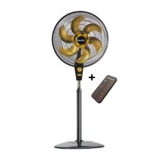 Ventilador De Coluna Mallory Air Timer Ts+ Preto/Dourado - Com Control