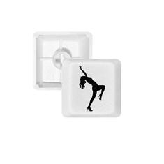 Hot Beautiful Woman Dancing Outline Teclado Mecânico PBT Gaming Upgrade Kit