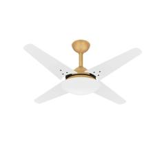 Ventilador Teto Dourado Breeze Silencioso 4 Pás Ventax 110V