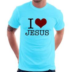 Camiseta I Love Jesus - Foca Na Moda