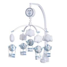 Móbile para berço musical e giratório Balões Azul - Sleepbaby Móbiles