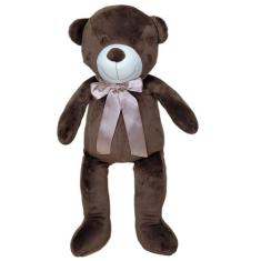 Urso ballu cor marrom 60 cm pelúcia decoração quarto bebê - XÚ BABY, L