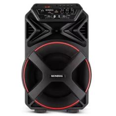 Caixa Amplificada Mondial 250w Bluetooth Recarregável Cm-250 Preto Bivolt